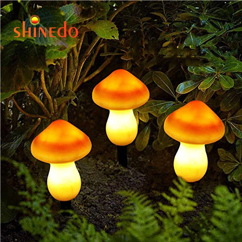 Outdoor Lawn Decorative Garden Solar Light LED lamp Waterproof Mushroom lamp