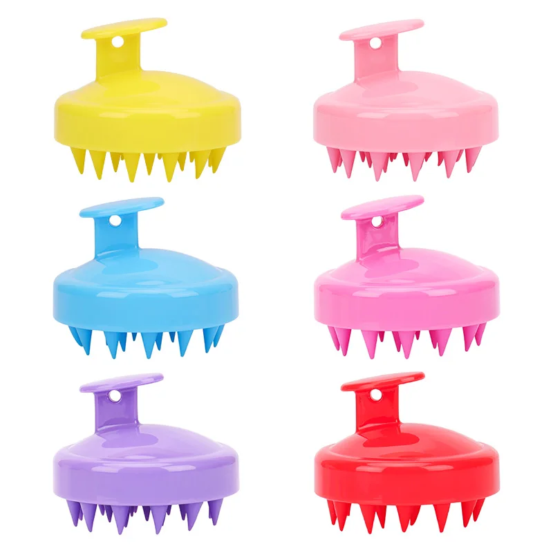 

Wash Your Hair At Home, Scalp Massage Shampoo Brush And Soft Silicone Head Massager, Blue,red,white,pink,yellow,orange,purple