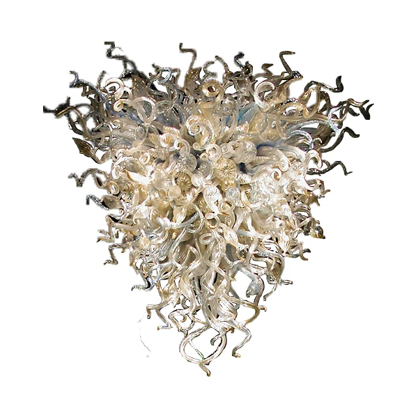 

Free Shipping crystal heart LED pendant lamp murano hand blown glass chandelier, White