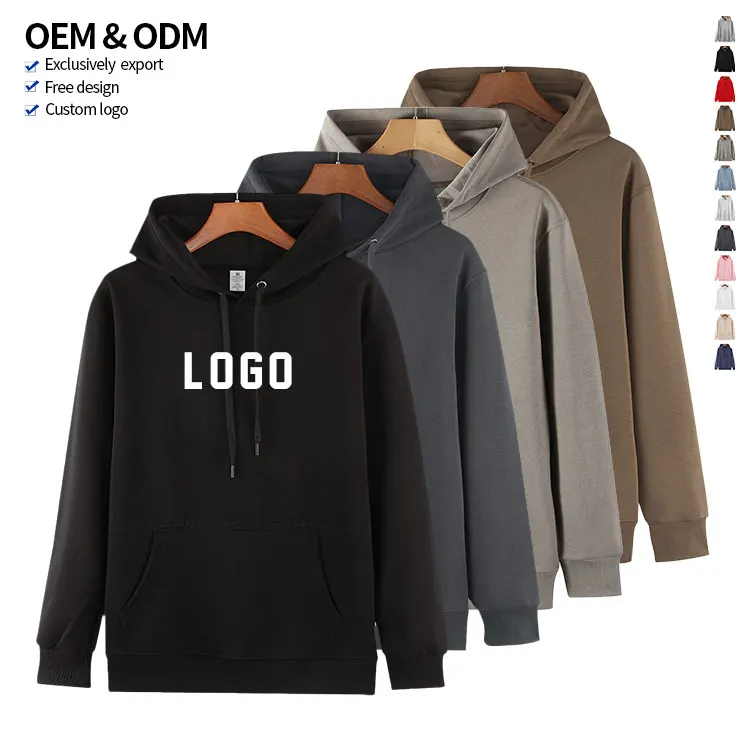 2024 Hoodie Custom Training Jogging Wear a Pure Cotton Men's Unisex Sportswear Suit With Your Own Design and logo