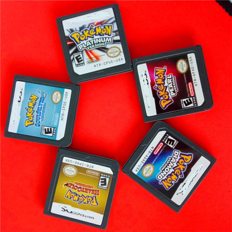 

HeartGold SoulSilver Version Game Card Cartridge with Box Games Marlo Games for Diamond Pearl Platinum, Pictures