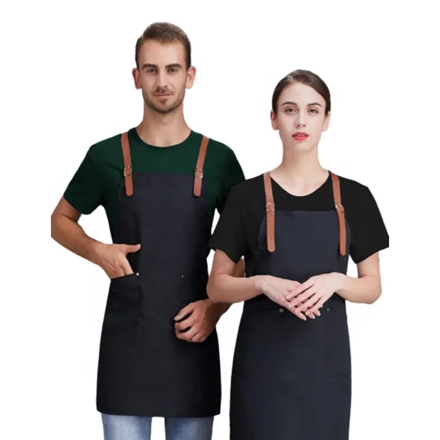 

SunYue Canvas Painting Factory Adjustable Cooking Chefs Kitchen Apron, Can be customized