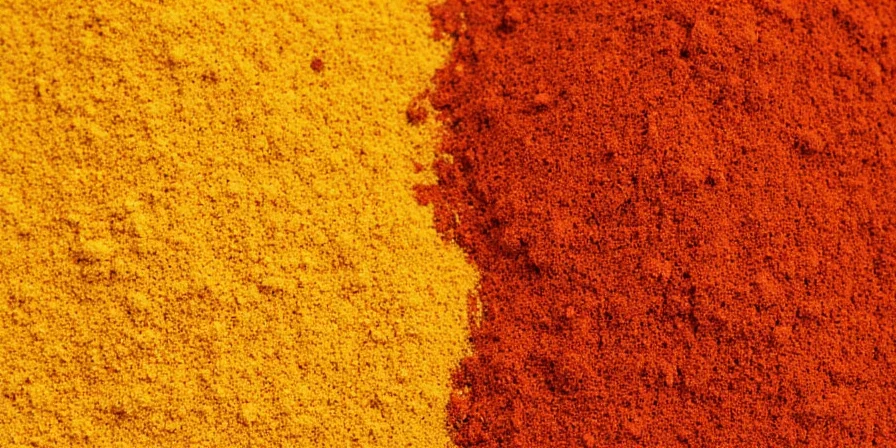 Spice rack with various curry powders and pastes