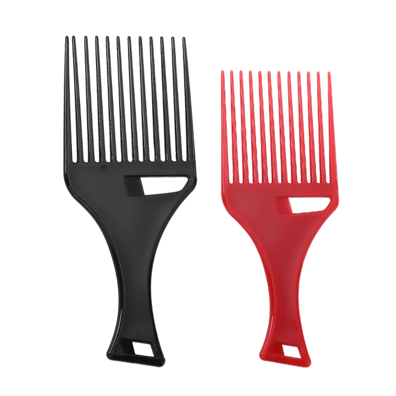 

Plastic wide tooth comb styling fork comb tray hair barber salon men's back head hairdressing supplies