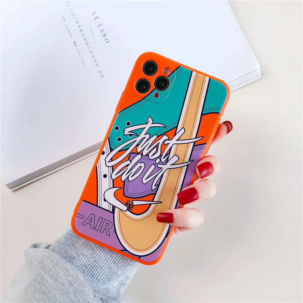

2021 Luxury Fashion Sport Case Brand Cases For IPhone X XS 7 8 11 11 Pro 11 Pro Max 12 12 Pro Max Cover Sneaker Phone Case, 4 colors