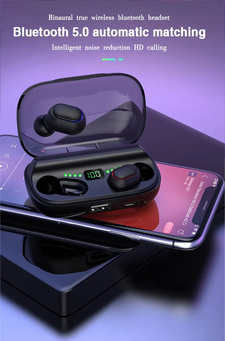 Headphones Bluetooh 2020 New Hot sale Popular TWS Cellphone Wireless Bluetooth headphones Sports Bluetooth  Earphone Wholesale