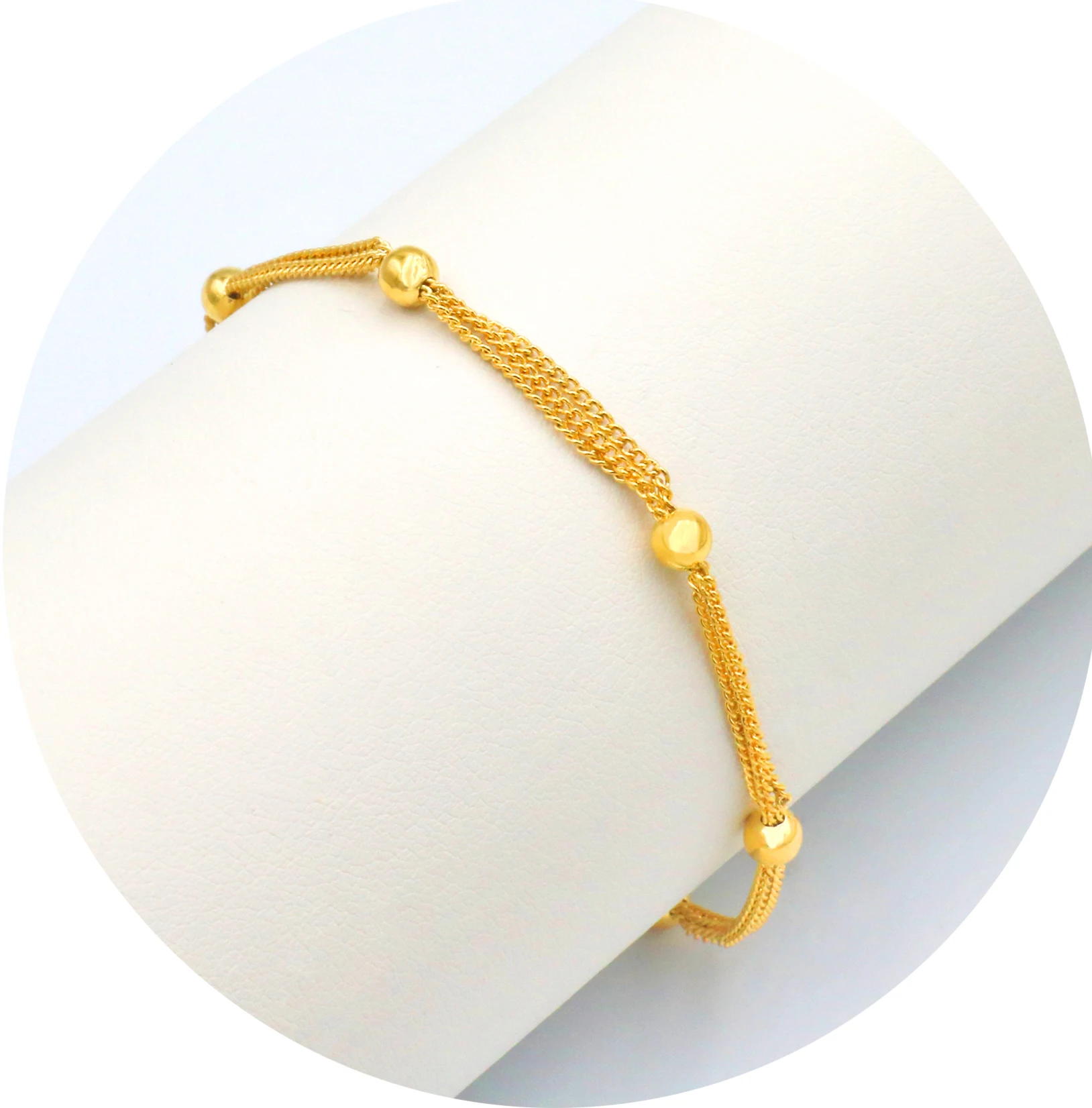 

Women fashion charm bracelet, hot-selling cheap wholesale gold-plated bracelet, Black