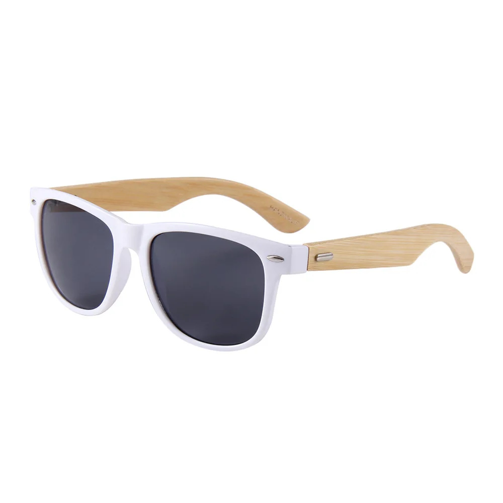

Wholesale high quality custom logo black oversized bamboo frame square adults sunglasses