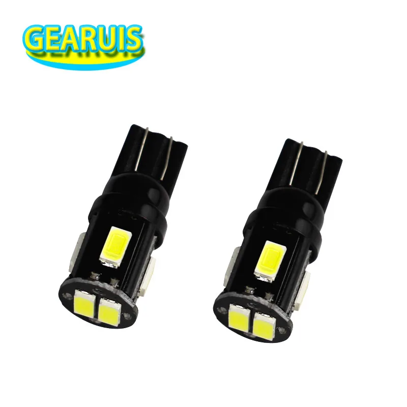 

GEARUIS Moto car signal lights T10 194 168 W5W 6 SMD 5630 LED 6LED 60MA Wedge Light Car Interior Reading Dome Lamp White DC 12V