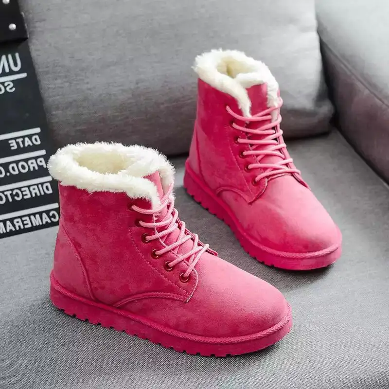 

New autumn and winter plus velvet thickening soft cotton shoes for women warm snow boots, Customized color