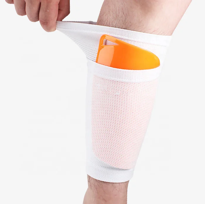 

Cheap Price Mesh Breathable Double-layer Design Football Shin Guard Socks Shin Pads Sleeves, Black,white