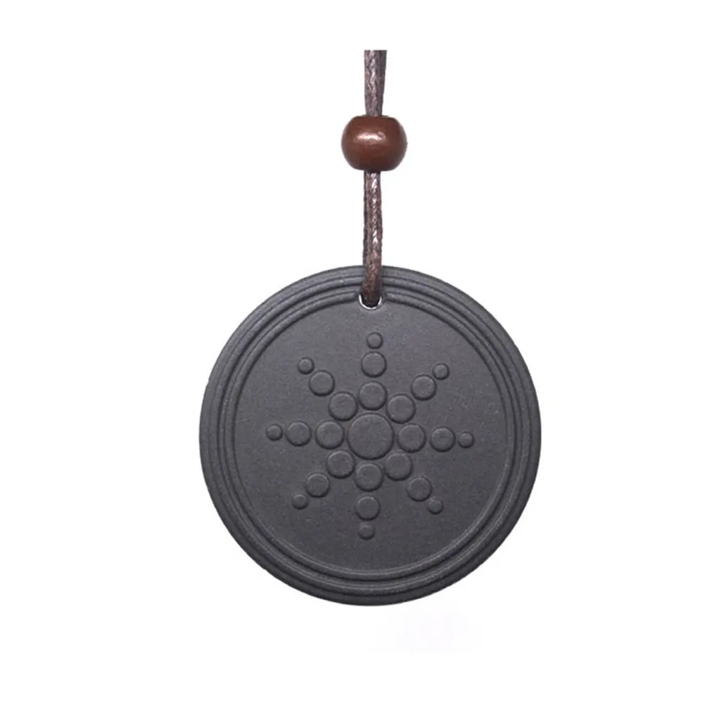 

Hot selling sunflower natural nano lava energy pendant with negative ion 5000-10000cc ion