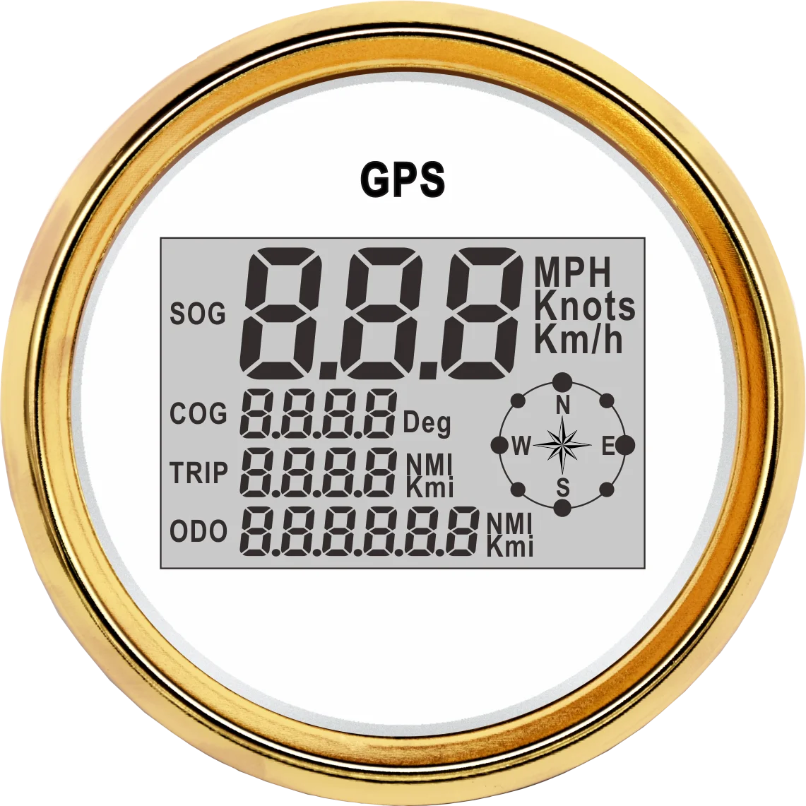 Eling 85mm Digital Gps Speedometer Odometer 0999 With Backlight For