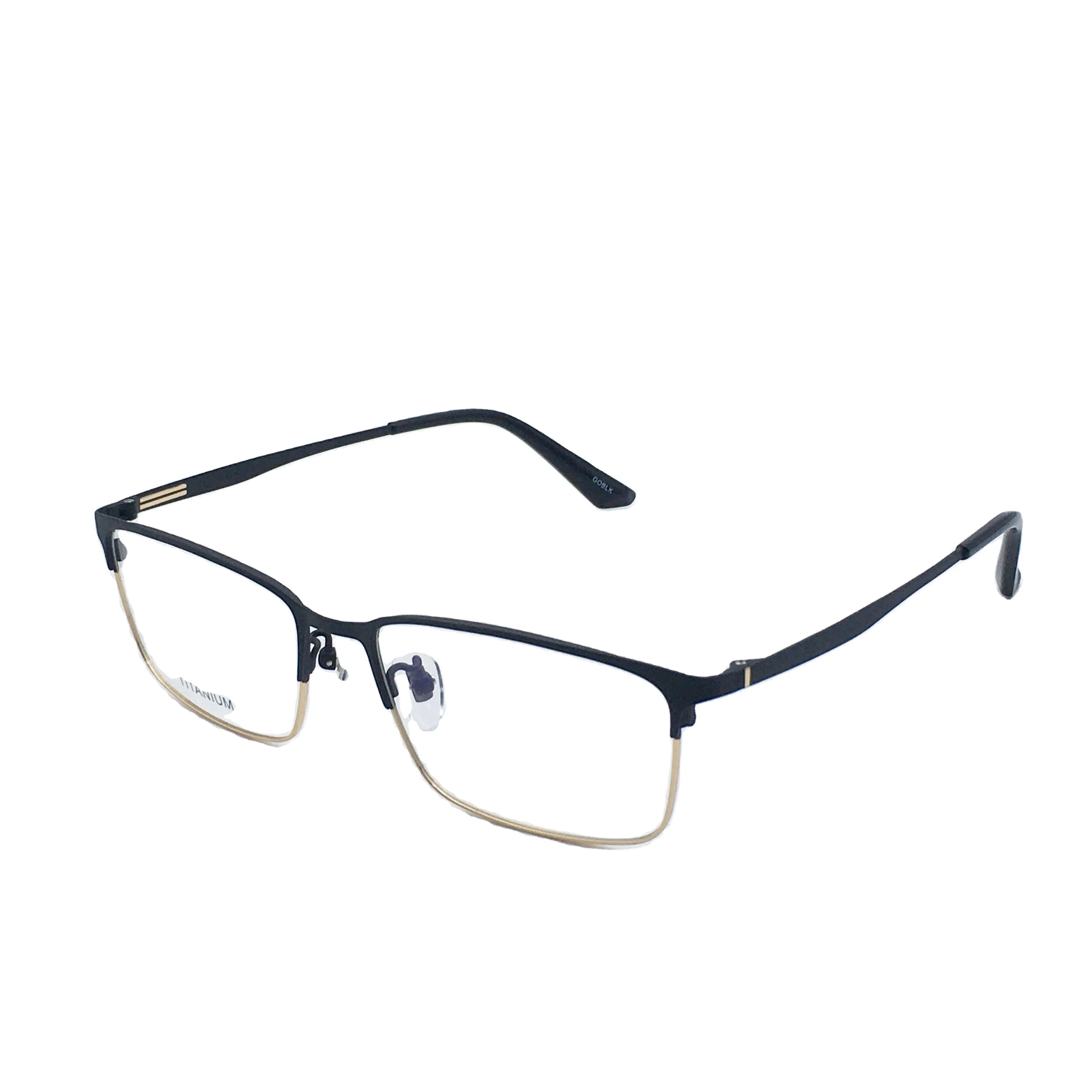 

Italy design titanium executive half rim optical glasses