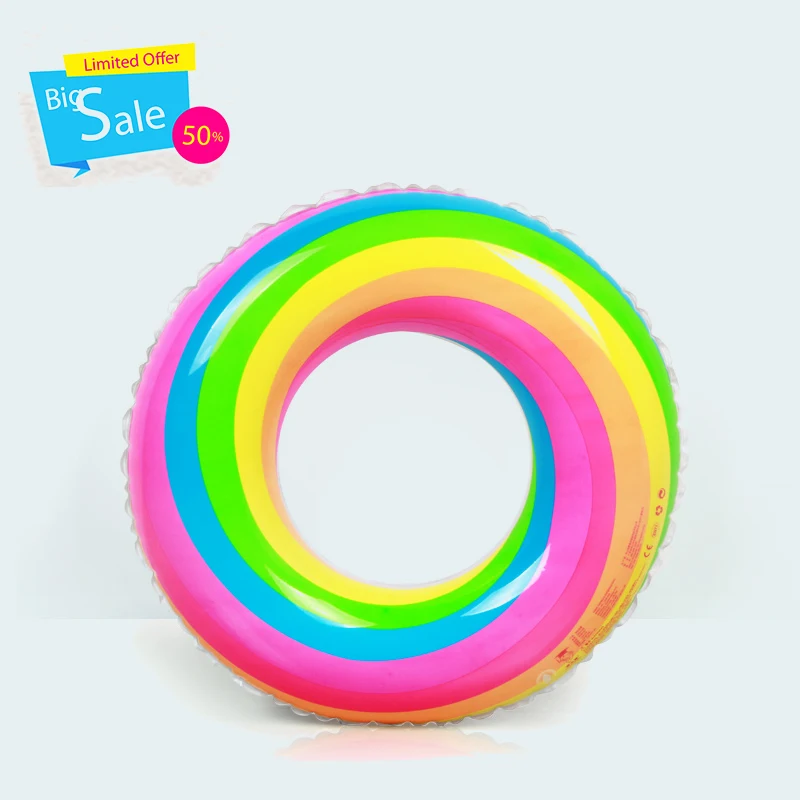 

EN71 high quality hot sale quick delivery colorful swimming ring in summer swim tube