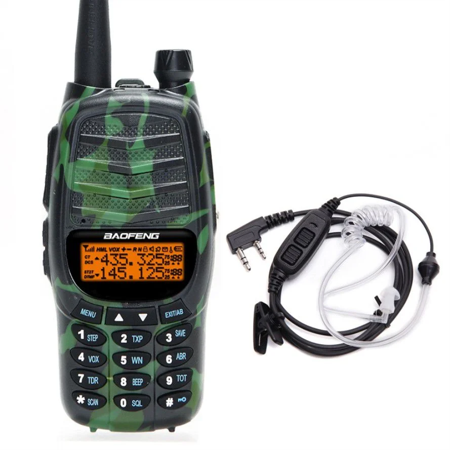 

BaoFeng UV-X9 Tri Power 8W/4W/1W Dual PTT VHF/UHF Dual Band 10km Portable Ham Walkie Talkie Radio, Black