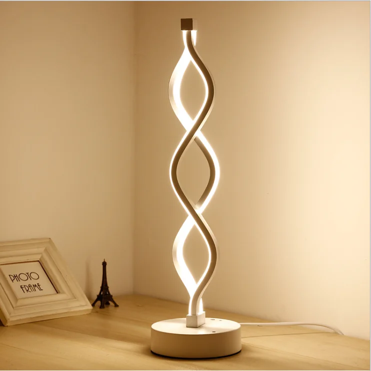 2020 Simple modern bedroom study hotel table lamp office decoration desk lamp LED creative smart light