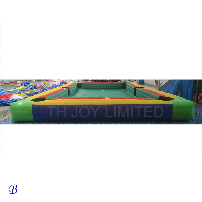 

Free Shipping! 8x5x0.5mh Outdoor Snooker Pool Inflatable Soccer Football Table Billiard Ball Course, As picture