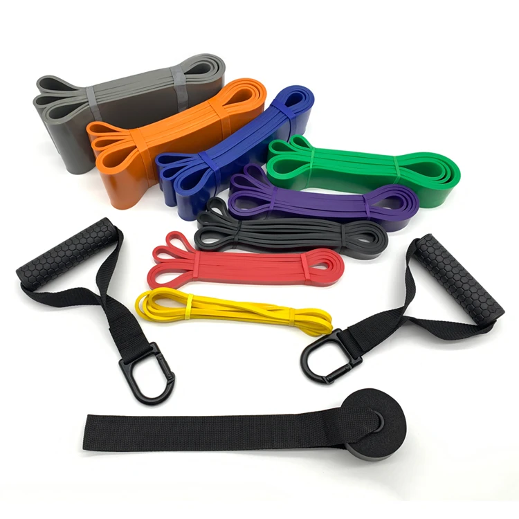

Latex pull up assist flat health fitness work out resistance bands set custom for men