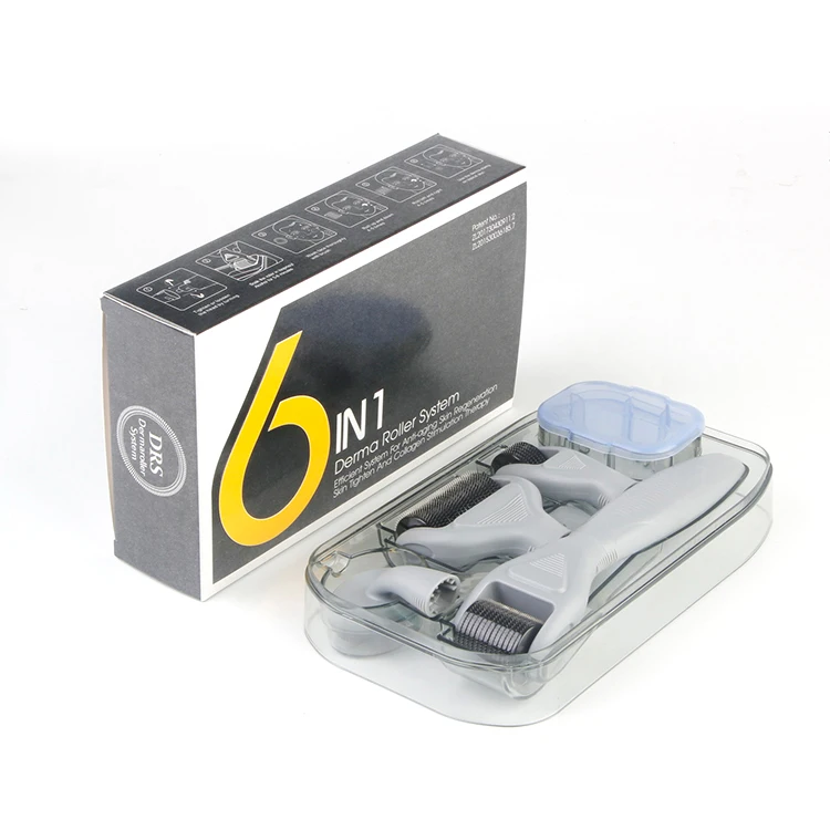 

2019 New High Quality 6in1 Micro Titanium Needle Dermaroller for Skin Care Skinroller