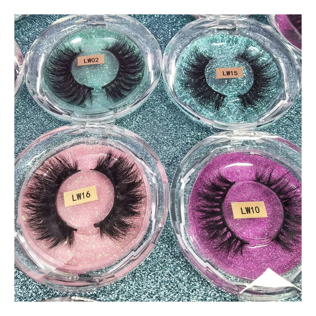 

Eyelashes Mink Natural Eyelash Extension KAVVAWU Packing Set Fans Magnetische Gift Boxes Brosse Colle Faux Cils Falsche Wimpern