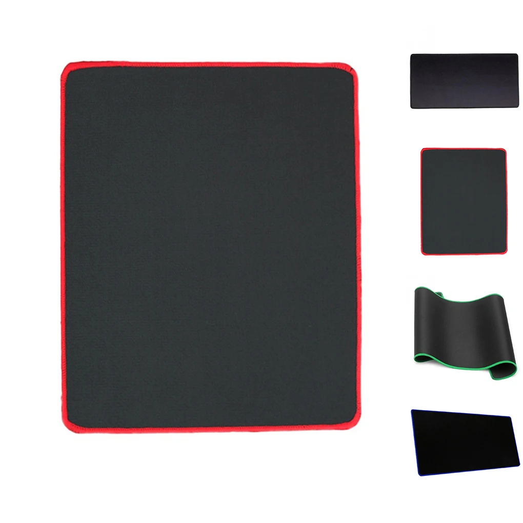 

1pcs Non Slip Wear Resistant Computer Notebook Soft Edge Seamed Mouse Pad Office Rubber Fabric Mat