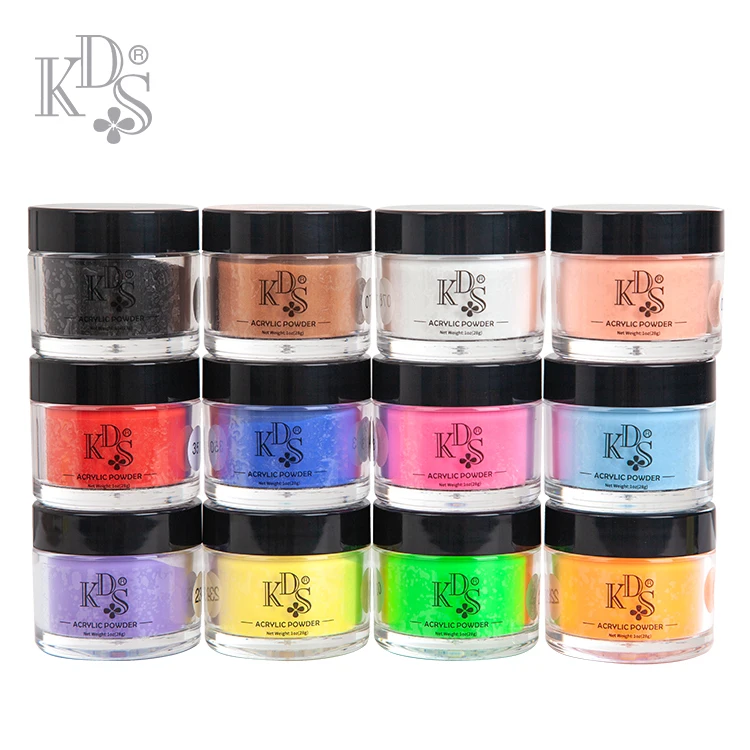 

KDS best quality acrylic nail powder, colored acrylic powder for nails, 144 colors