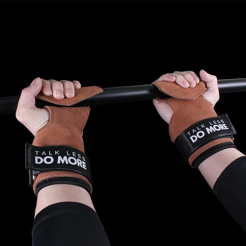 

Aolikes Premium Weight Lifting Wrist Straps for Maximum Grip Support Deadlift Gloves Cowhide Hand Grip Pads