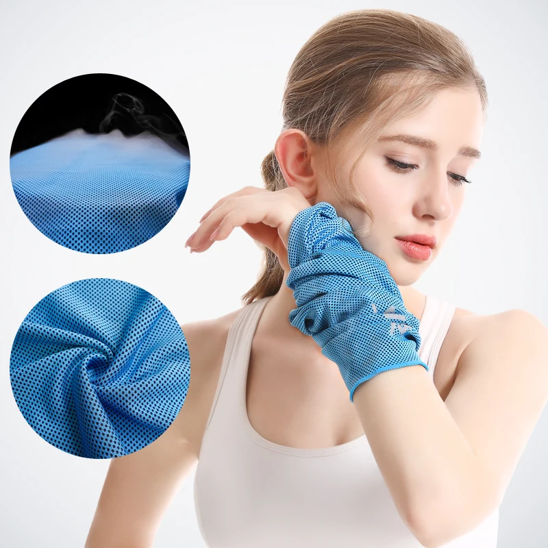 

Cold Feeling Sweat Wiping Towel Summer Ice Cooling Cycling Climbing Running Basketball Outdoor Sports Wristband Wrist protection