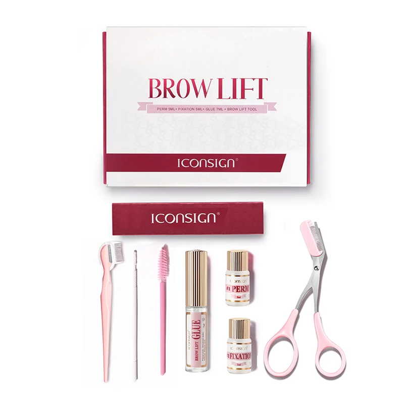 

IKA-21 Iconsign vegan free Iconsign brow lift kit fast 5 minutes brow perm set with OEM