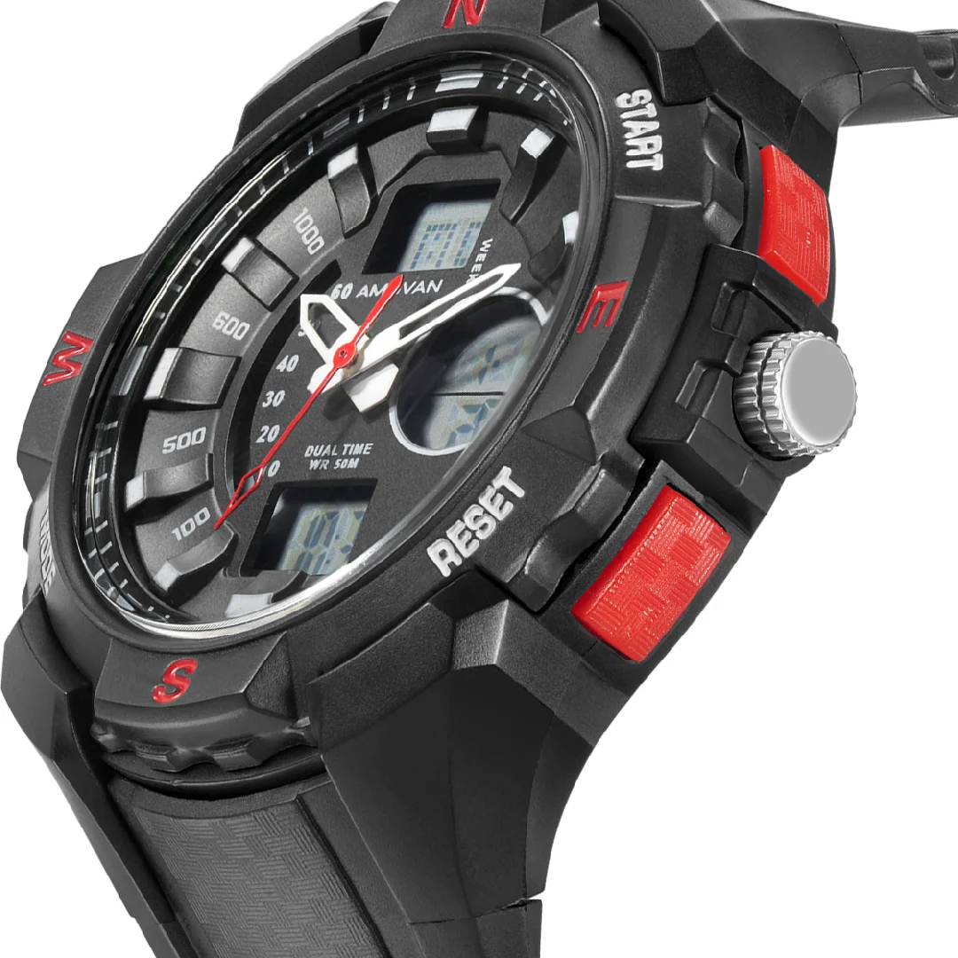 

OEM order accepted multi-function china LCD movement digital watch for men