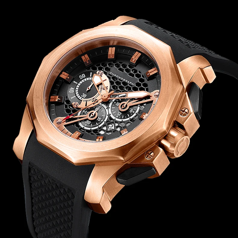 

Wholesale Relogio Masculino Japan movt Quartz Stainless Steel Luxury Watch High Quality Rose Gold Man Watch Luxury, Customized colors