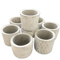 

Various Small Cement Pot Molds Handmade Garden Desktop Decorating Planter Silicone Mold for Concrete