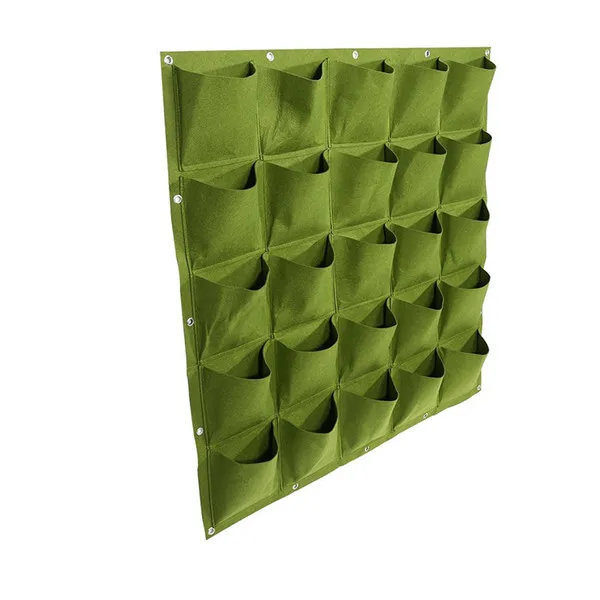 

Customized Non Woven Felt Fabric Hanging Grow Bags Vertical Wall Planter, Black or green