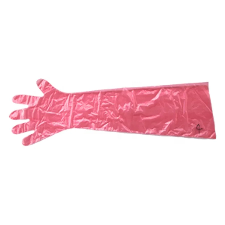 
Veterinary equipment plastic PE disposable animals long glove veterinary glove 