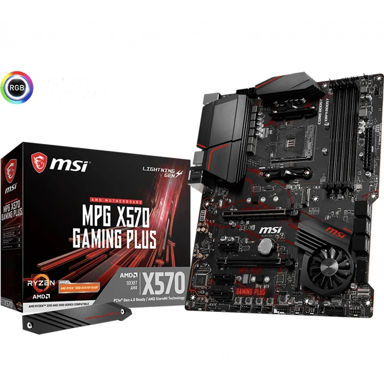 

MSI MPG X570 GAMING PLUS Motherboard with AMD AM4 X570 Gaming ATX Motherboard for Desktop Computer Gaming motherboard