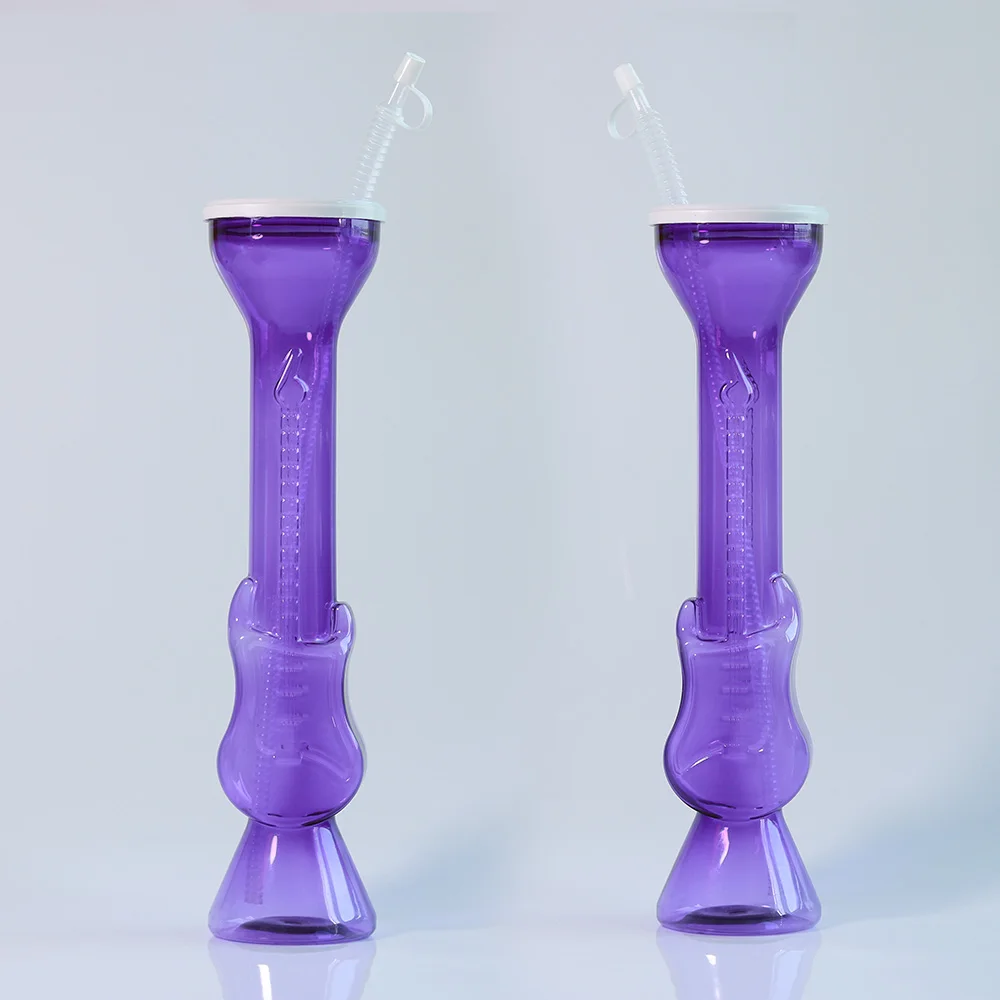 Wholesale 700ml Guitar Shaped Plastic Yard Cup For Slushie American