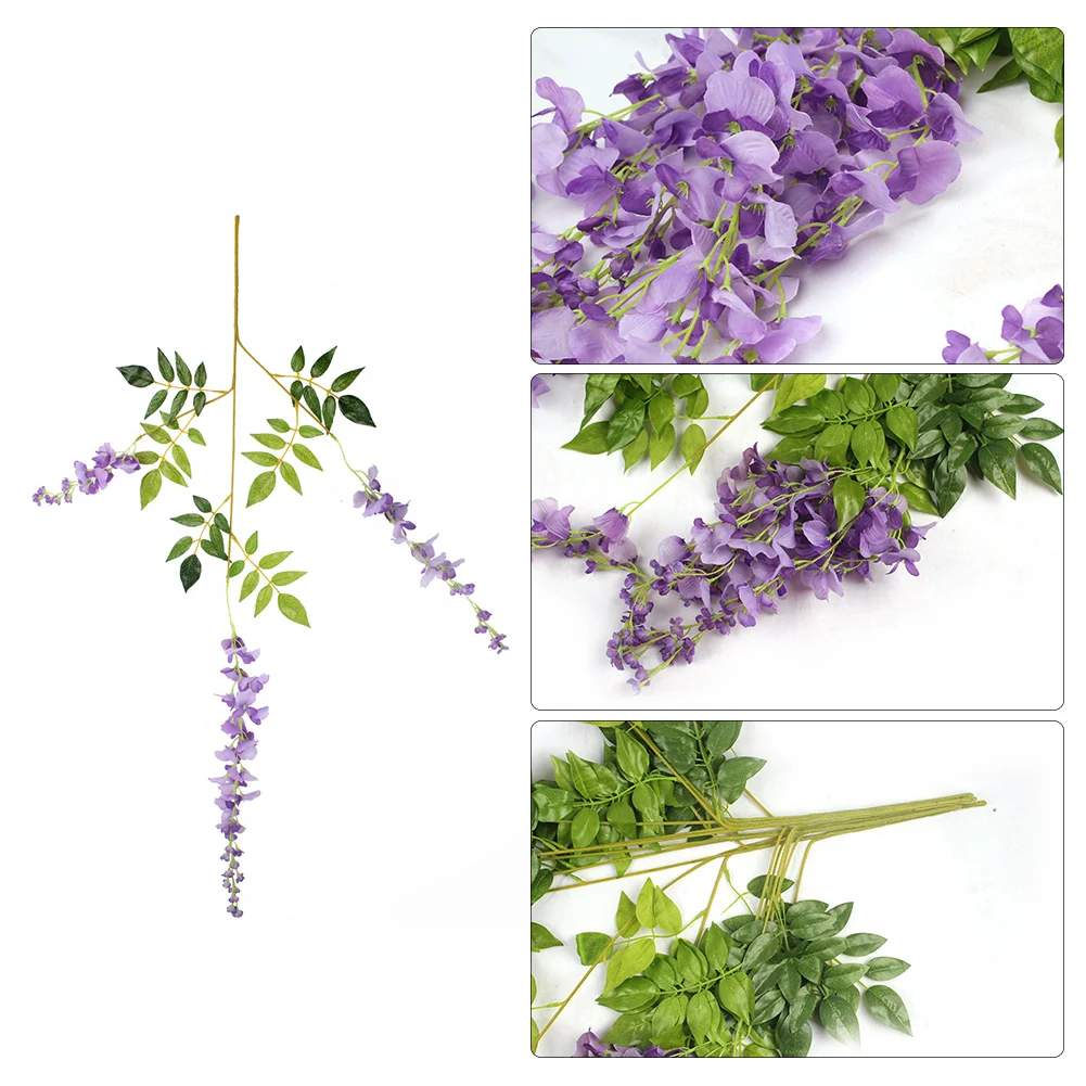 70cm Artificial Wisteria Vine Rattan Hanging Silk Flowers String For
