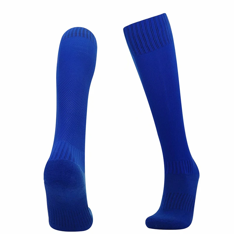 

High Quality Men's Sport Breathable Blue Football Socks, Any color