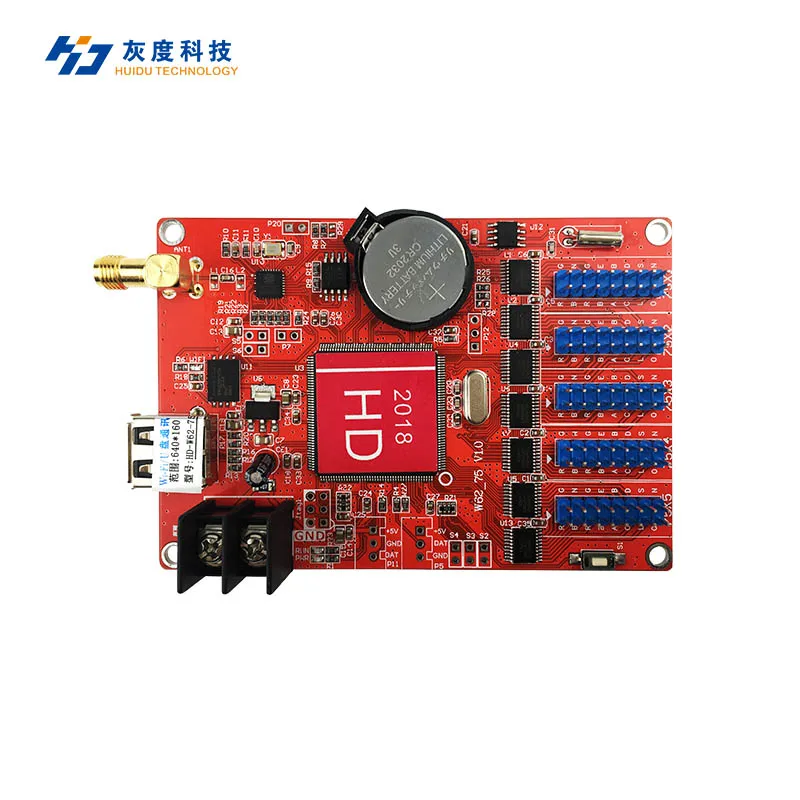 HD- RGB full color wifi controller HD-W62-75 for running text LED screen
