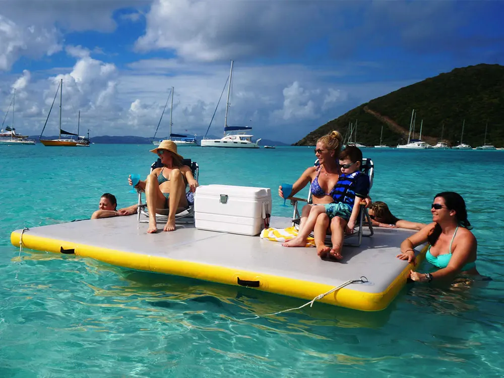 Yacht Floating Inflatable Floating Sun Deck Inflatable platform