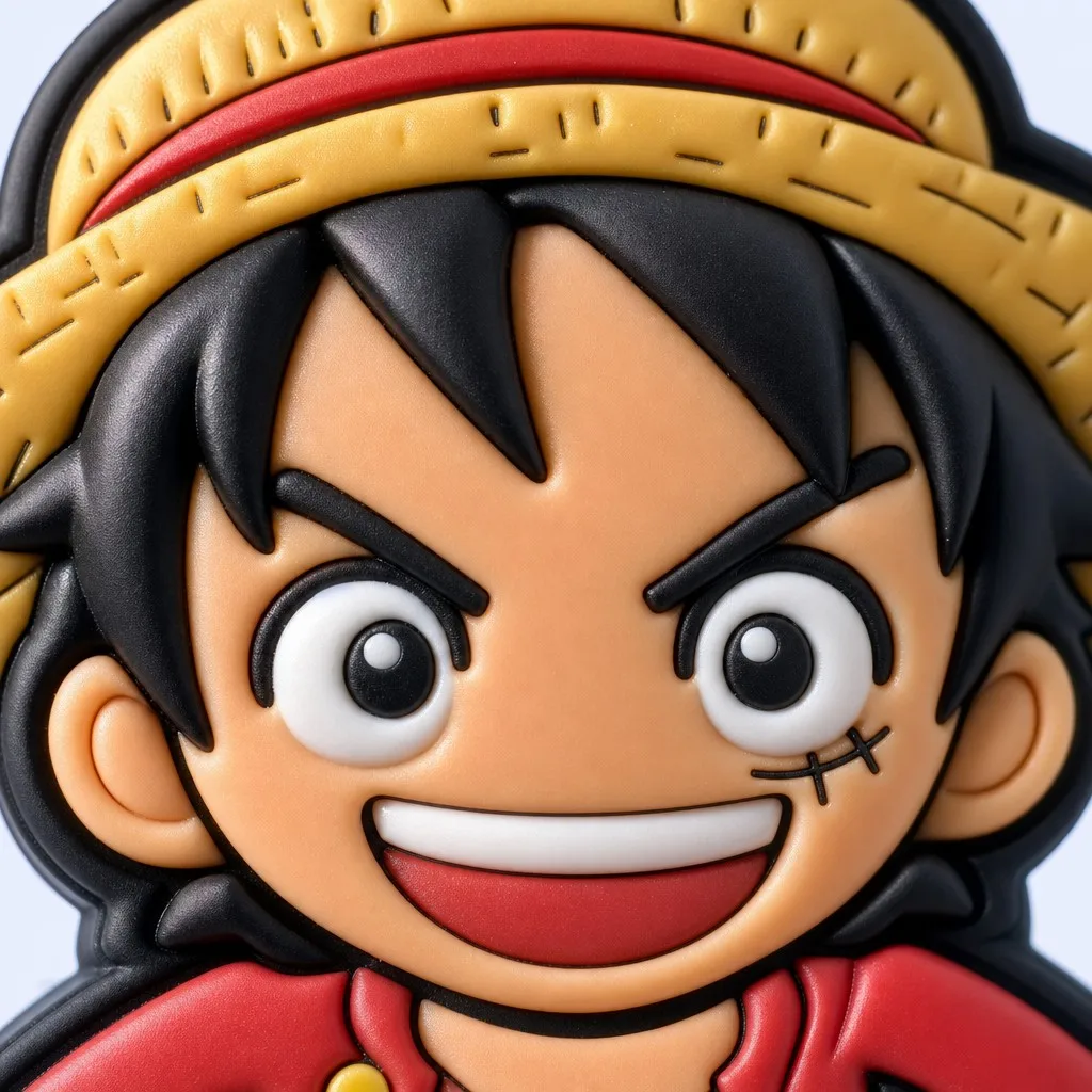 Anime Luffy face close-up