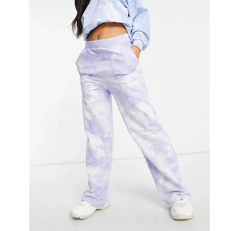 

BL21WP003 Plus Size Women Sweat High Quality Pants 2020 Custom Women Hot Casual Japanese Tie Dye Pants Set, Picture