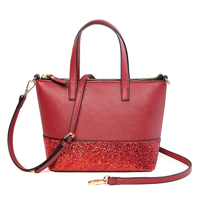 

2020 Leather Tote Bags For Women Sequin Crossbody Bag, 4 colors