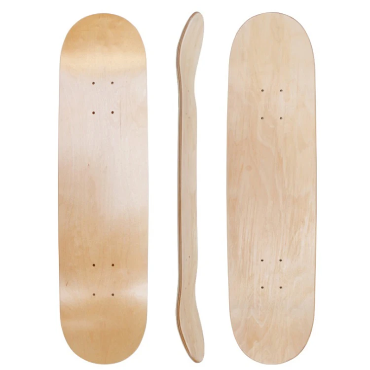 Venta Caliente Oem Larga Tabla De Skate De Lana En Blanco Liso