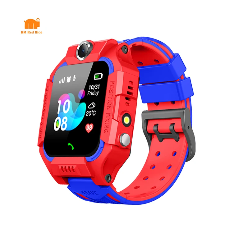 

2020 new smart children's watch with chat software flashlight positioning camera function for Q19