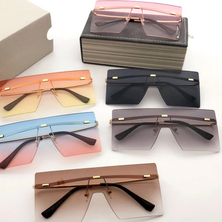 

2021 Luxury Fashion High Quality Vendors Assorted Mixed Oversized Big Frames Shades Sun Glasses Sunglasses For Men Women, Picture shown