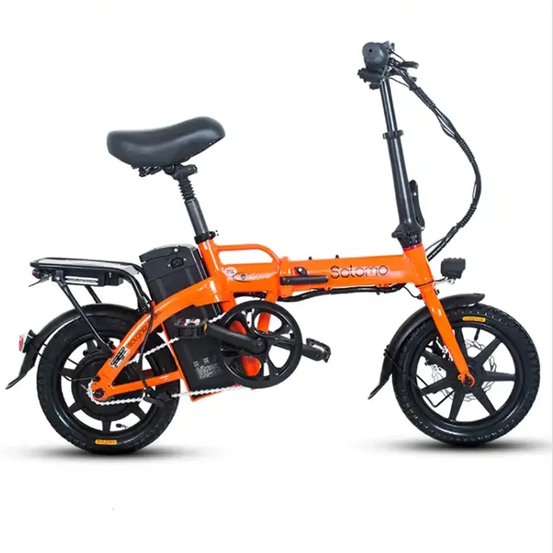 

2021 14 Inch Electric City Bicycle Elektrische Fiets Ebike With Seat Solid Tire