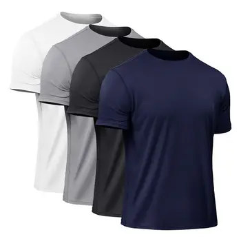 Polyester Dry Fit Oversize Men Tshirt Summer Short Sleeve Tshirt Quick ...