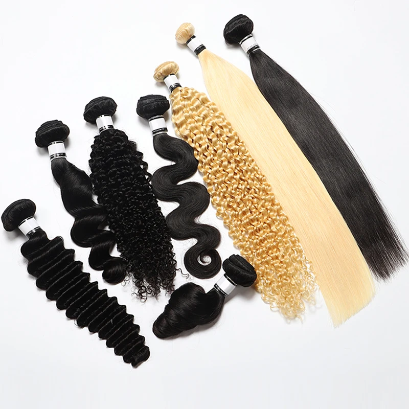 Cheap 613 Human Hair Bundles Deep Body Wave Bundle Hair Vendors Remy Raw Indian 100% Human Hair Extensions Bundles Kinky Curly